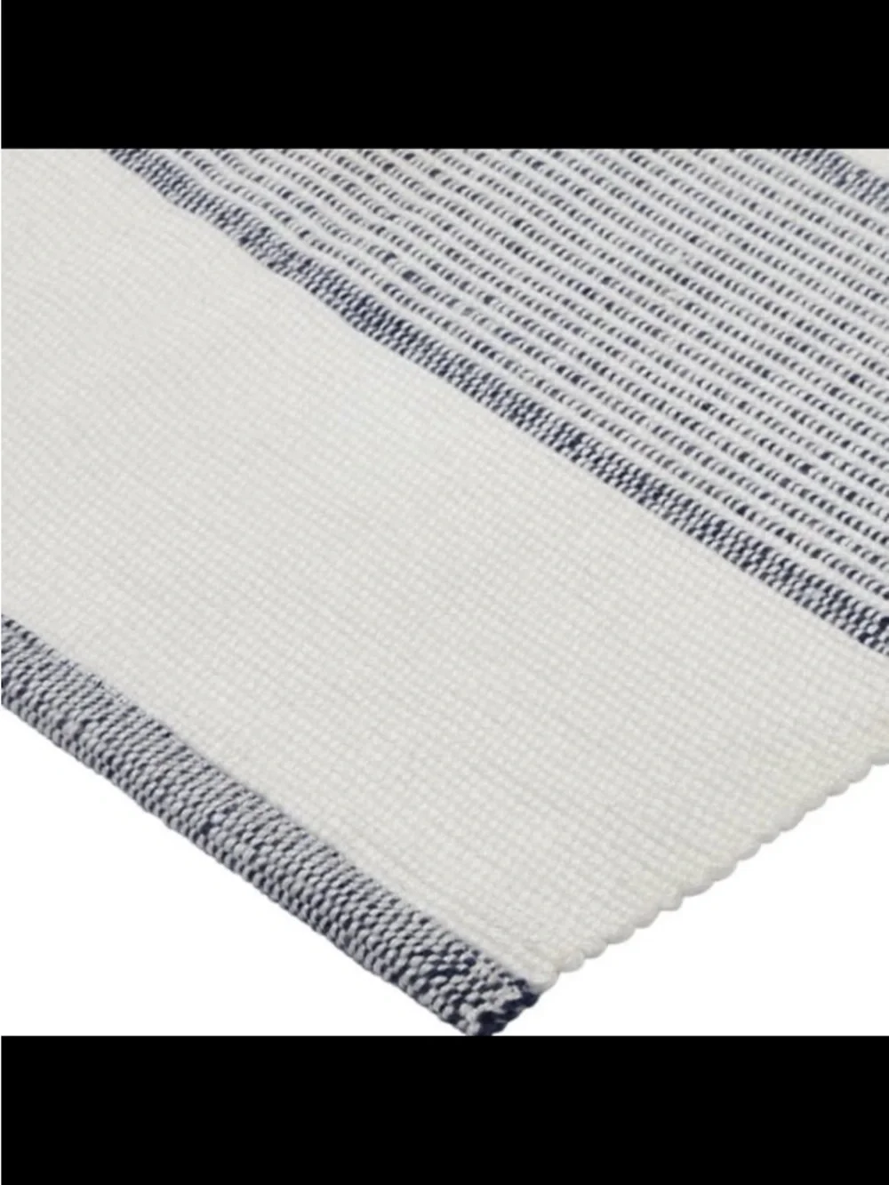 My Texas House Indoor/ Outdoor Plaid Accent Rug, Blue & White, 24